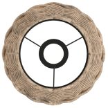 barna fonott lámpaernyő Ø20 x 15 cm