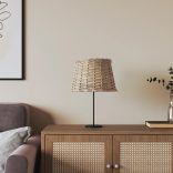 barna fonott lámpaernyő Ø25 x 17 cm