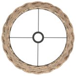 barna fonott lámpaernyő Ø40 x 26 cm