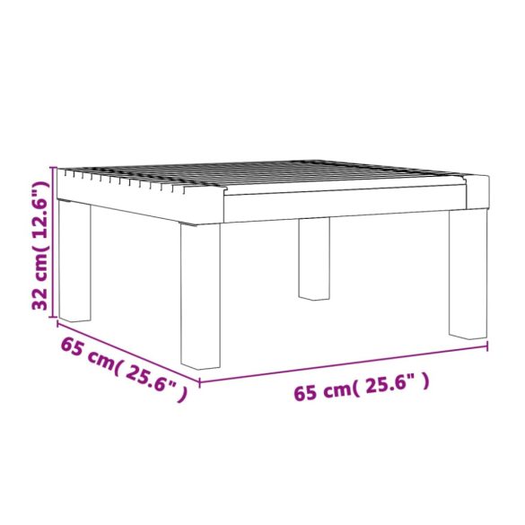 antracitszürke polipropilén napozóágy párnákkal