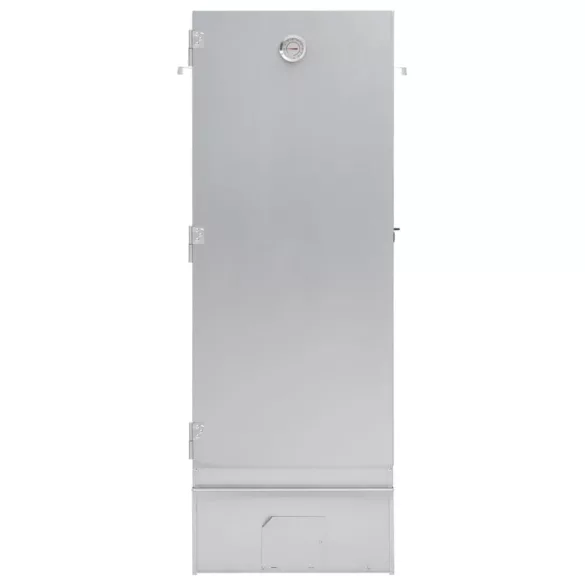 horganyzott acél BBQ füstölőkemence faaprítékkal 44,5x29x110 cm