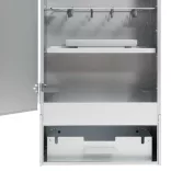 horganyzott acél BBQ füstölőkemence faaprítékkal 44,5x29x83 cm