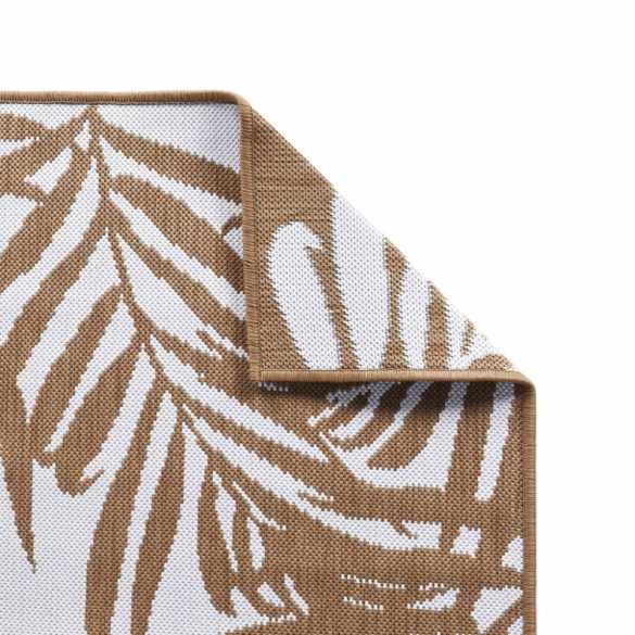 barna és fehér megfordítható kültéri szőnyeg 80 x 150 cm