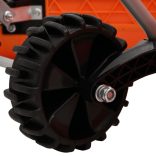 narancssárga kétélű acél hólapát kihúzható nyéllel