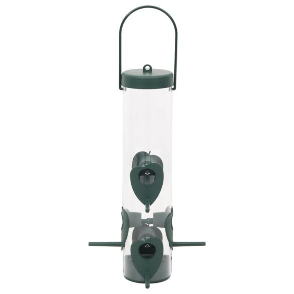 3 db sötétzöld madáretető 17 x 17 x 32 cm