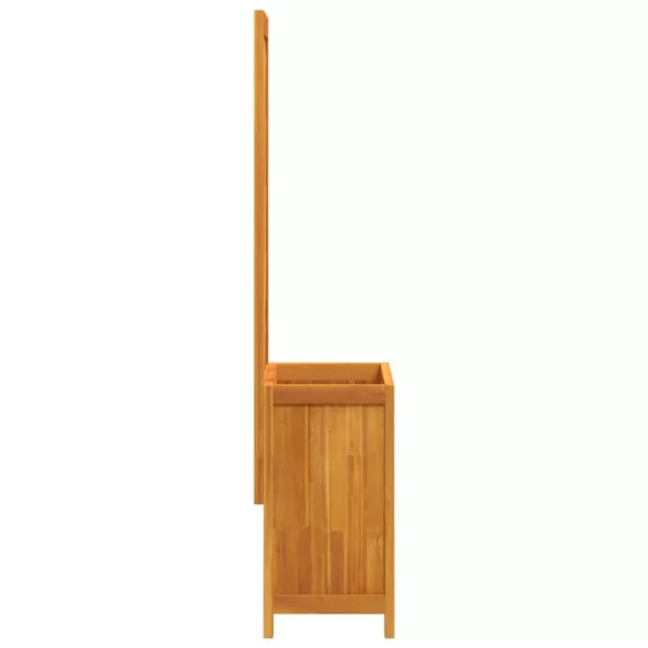 tömör akácfa rácsos ültetőláda 55 x 29,5 x 132 cm