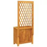 tömör akácfa rácsos ültetőláda 55 x 29,5 x 132 cm