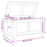 barna tömör akácfa tárolóláda fedéllel