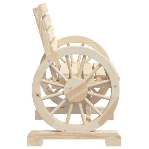 tömör fenyőfa kerti szék 58 x 58 x 78,5 cm