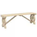tömör fenyőfa kerti pad 115 cm
