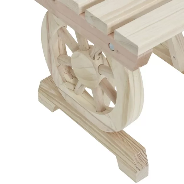 tömör fenyőfa kerti pad 115 cm