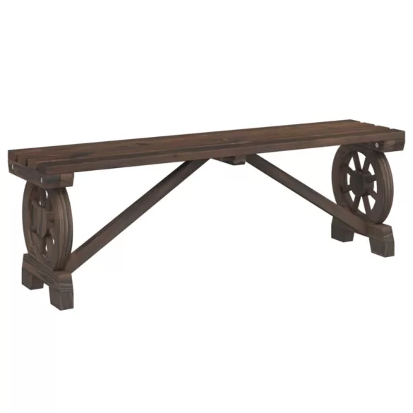 tömör fenyőfa kerti pad 115 cm