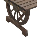 tömör fenyőfa kerti pad 115 cm
