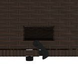 2 személyes barna polyrattan kerti kanapé párnával