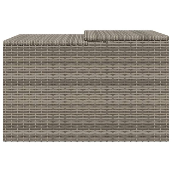 szürke polyrattan robotfűnyíró garázs 86 x 90 x 52/57 cm