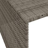 szürke polyrattan robotfűnyíró garázs 86 x 90 x 52/57 cm