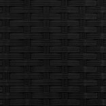 3 személyes fekete polyrattan kerti kanapé baldachinnal/székkel