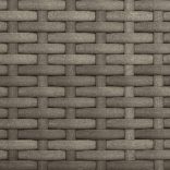 3 személyes szürke polyrattan kerti kanapé baldachinnal/székkel