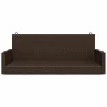 barna polyrattan hintapad 119 x 56 x 48 cm