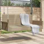 bézs polyrattan hintapad 119 x 56 x 48 cm