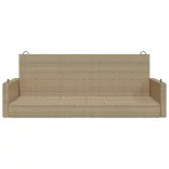bézs polyrattan hintapad 119 x 56 x 48 cm