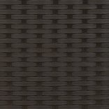 2 személyes fekete polyrattan kerti kanapé baldachinnal/székkel