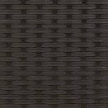 2 személyes fekete polyrattan kerti kanapé baldachinnal/székkel