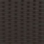 2 személyes fekete polyrattan kerti kanapé zsámollyal