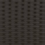 2 személyes fekete polyrattan kerti kanapé baldachinnal/székkel