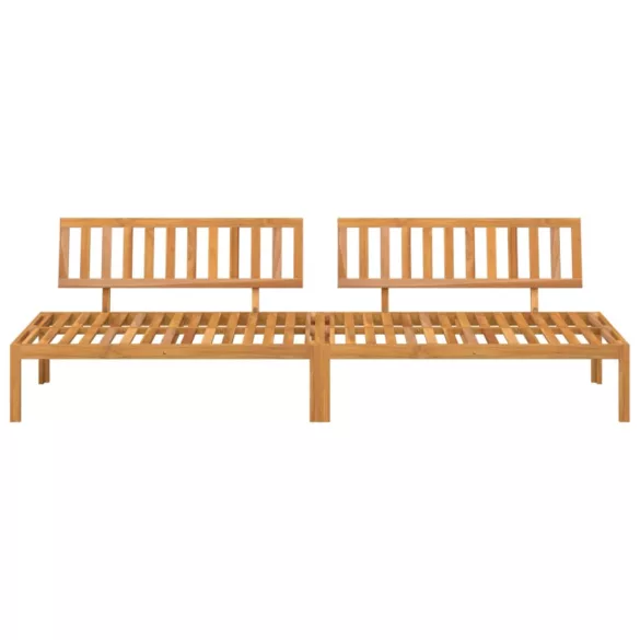 2 db tömör akácfa kerti raklap középső kanapé