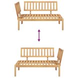 tömör akácfa kerti raklap sarokkanapé