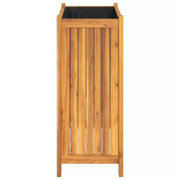 tömör akácfa kerti virágtartó béléssel 54 x 31 x 75 cm