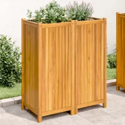   tömör akácfa kerti virágtartó béléssel 84 x 42 x 100 cm