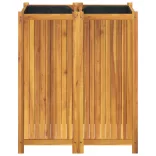 tömör akácfa kerti virágtartó béléssel 84 x 42 x 100 cm