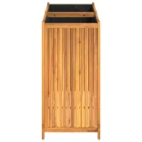 tömör akácfa kerti virágtartó béléssel 100 x 50 x 100 cm