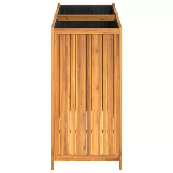 tömör akácfa kerti virágtartó béléssel 100 x 50 x 100 cm