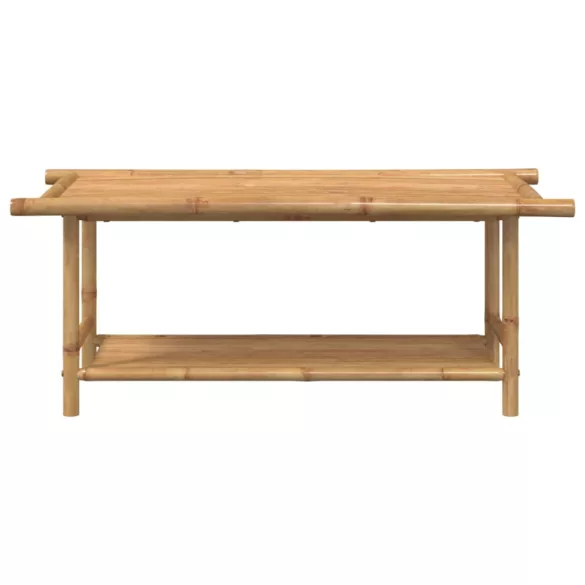 bambusz dohányzóasztal 110x55x45 cm