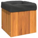 tömör akácfa kerti virágtartó 25 x 25 x 25 cm