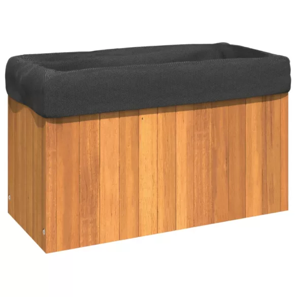 tömör akácfa kerti virágtartó 59x27,5x35 cm