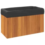 tömör akácfa kerti virágtartó 59x27,5x35 cm