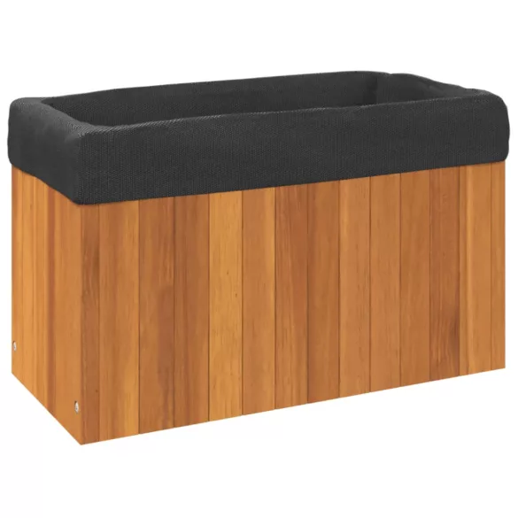 tömör akácfa kerti virágtartó 59x27,5x35 cm