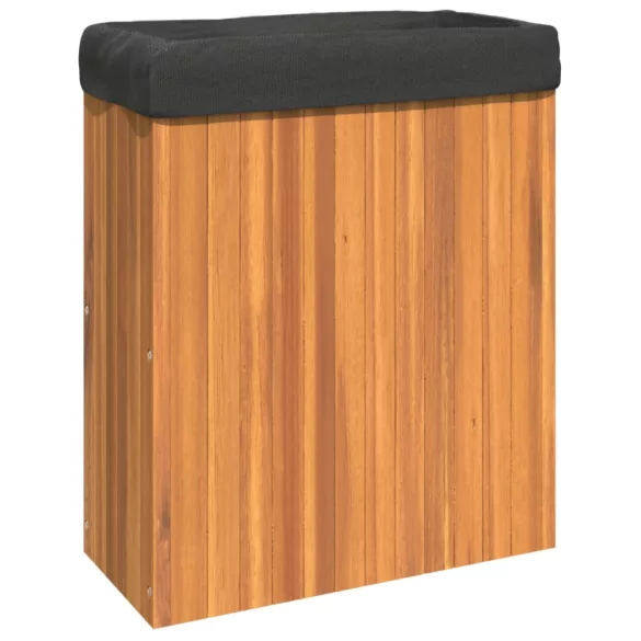 tömör akácfa kerti virágtartó 59x27,5x70 cm