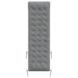 szürke műbőr napozóágypárna 160 x 50 x 10 cm