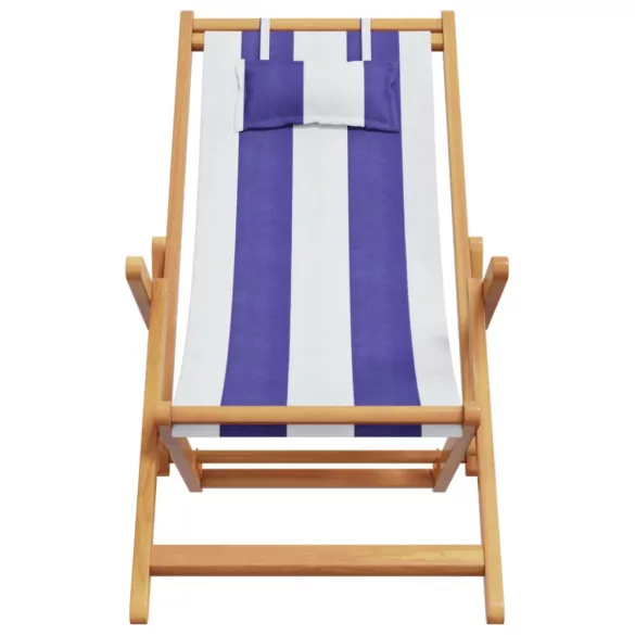 kék és fehér eukaliptuszfa és szövet összecsukható strandszék