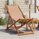 tópszínű tömör eukaliptuszfa és szövet összecsukható strandszék