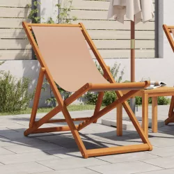   tópszínű tömör eukaliptuszfa és szövet összecsukható strandszék