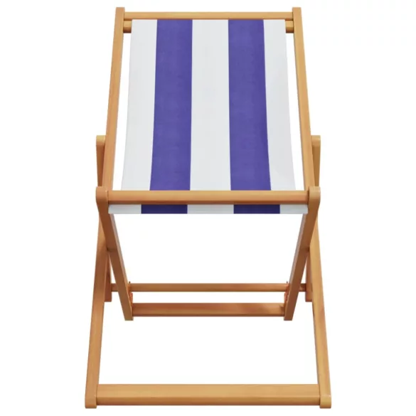 kék és fehér eukaliptuszfa és szövet összecsukható strandszék