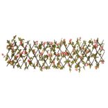  5db sötét rózsaszín bővíthető műborostyánrács 180 x 20 cm