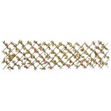  sötét rózsaszín bővíthető műborostyánrács 180 x 60 cm