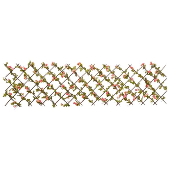  5db sötét rózsaszín bővíthető műborostyánrács 180 x 60 cm